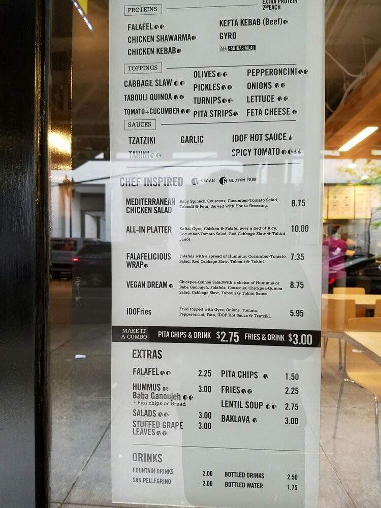 IDOF Fresh Mediterranean - Chicago, IL menu_pic