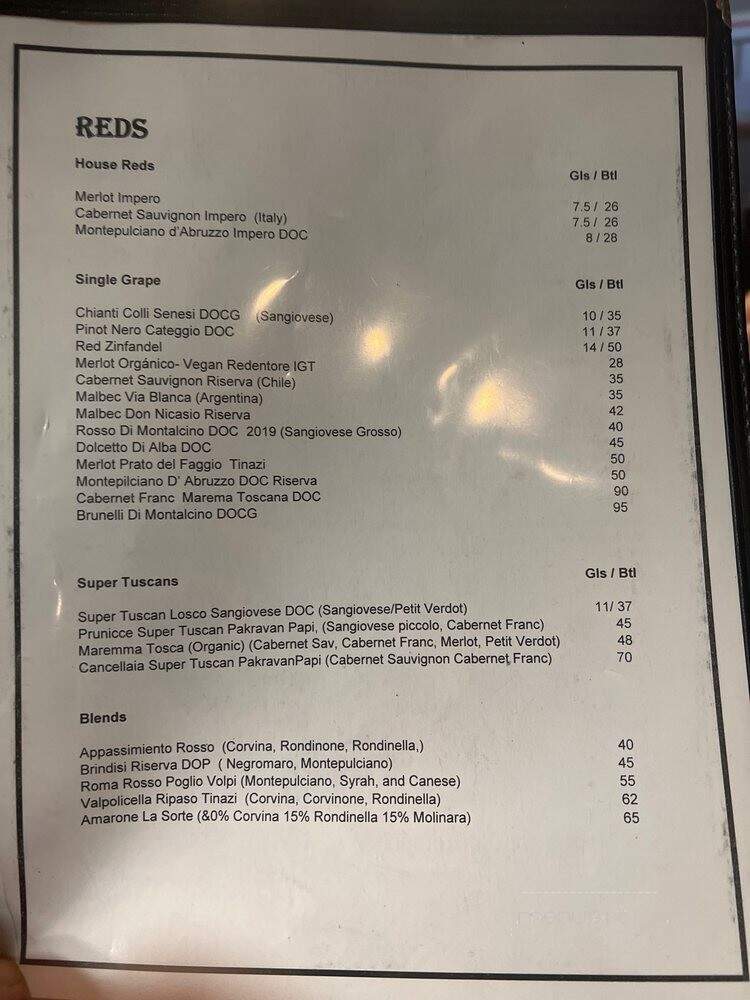 Il Baretto - Plantation, FL menu_pic