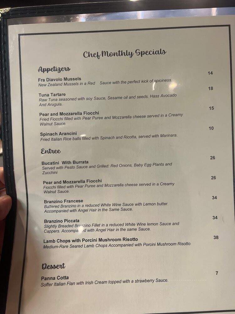 Il Baretto - Plantation, FL menu_pic