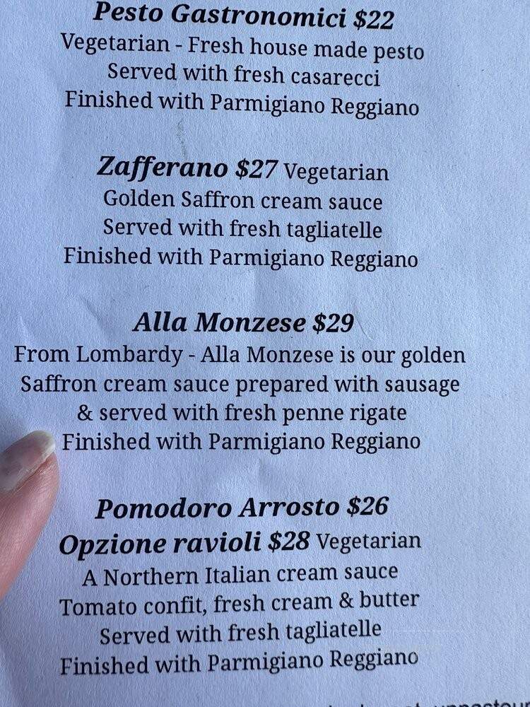 Il Terrazzo - Portland, OR menu_pic