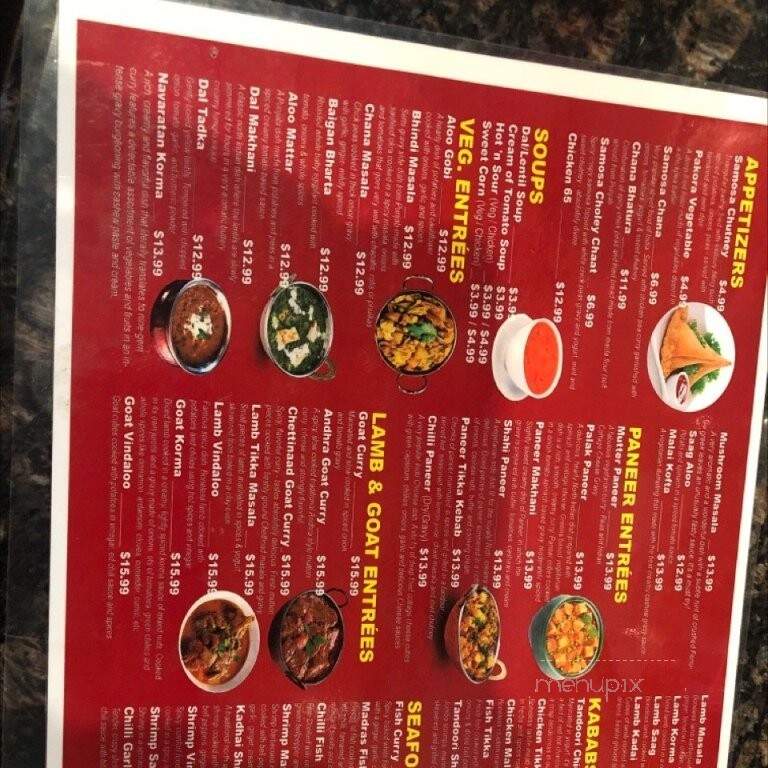 Indian Curry Cuisine - Irvine, CA menu_pic