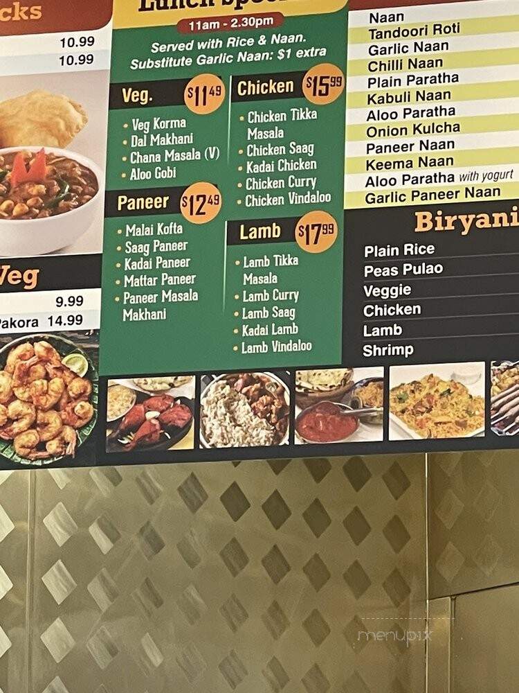 Indian Masala Craft - Temecula, CA menu_pic