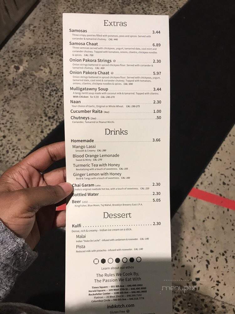 Indikitch - New York, NY menu_pic