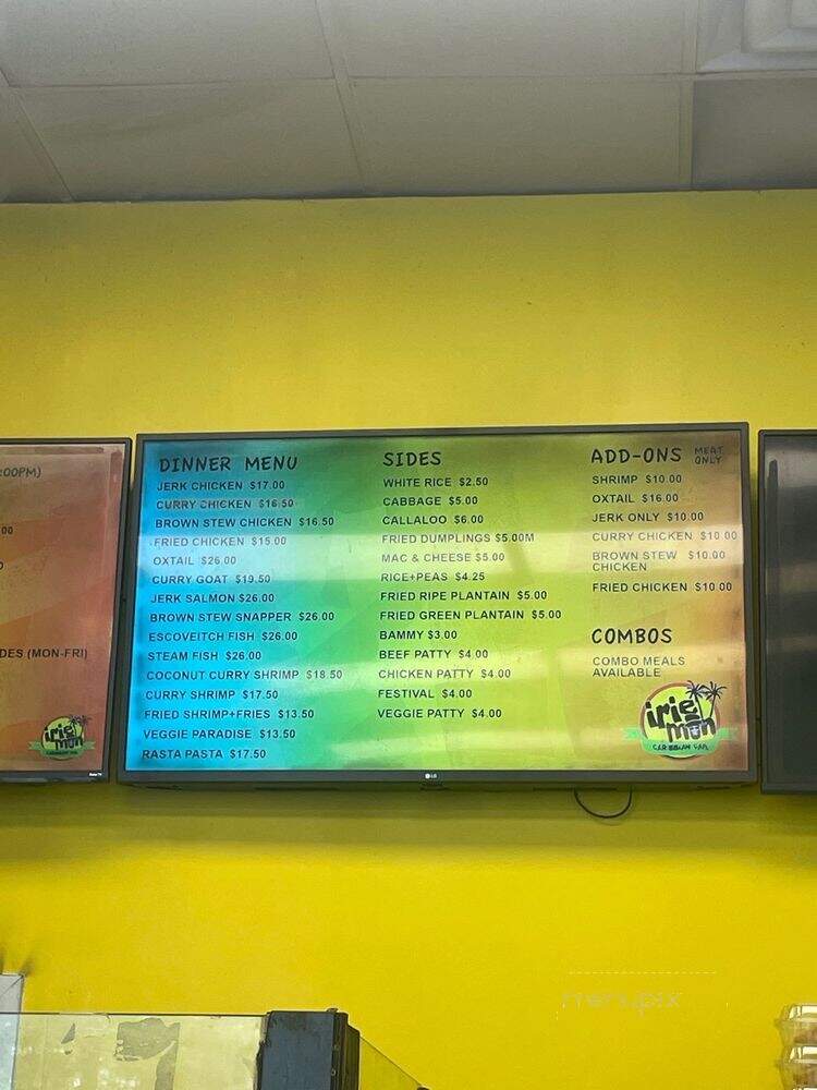 Irie Mon Cafe - Atlanta, GA menu_pic
