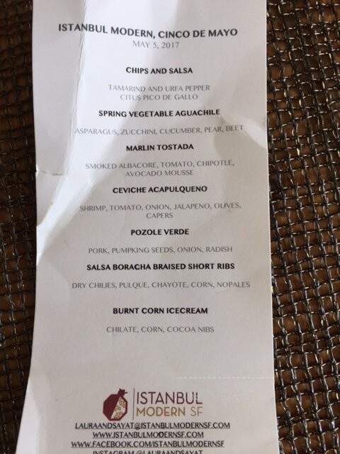 Istanbul Modern SF - San Francisco, CA menu_pic