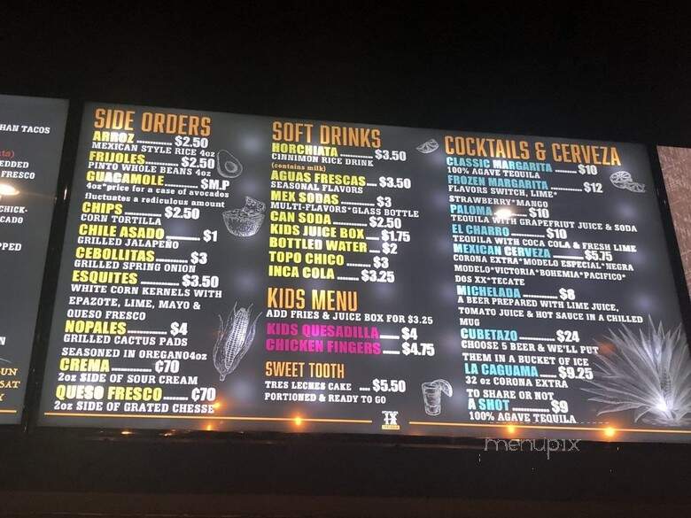 Ixtapalapa Taqueria - Gaithersburg, MD menu_pic
