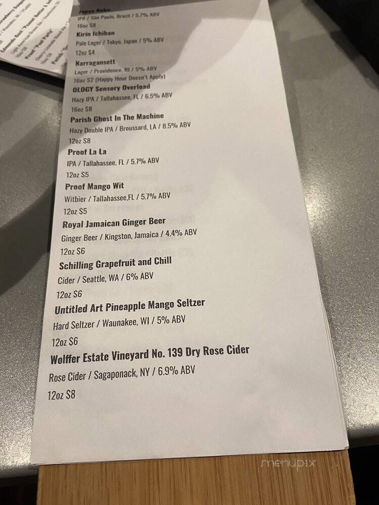 Izzy Pub & Sushi - Tallahassee, FL menu_pic