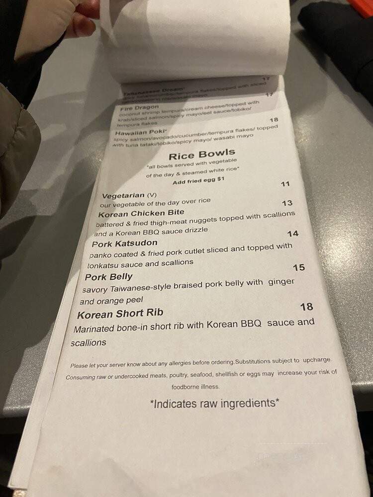 Izzy Pub & Sushi - Tallahassee, FL menu_pic