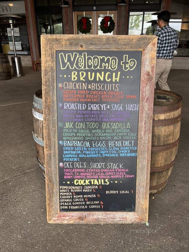 Jack Allen's Kitchen - Austin, TX menu_pic