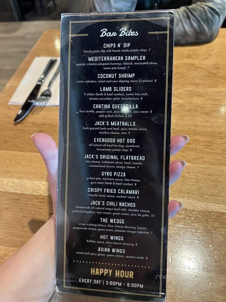 Jack's Restaurant & Bar - Newark, CA menu_pic