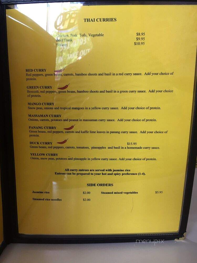 Jack's Thai Cuisine - Westbrook, ME menu_pic