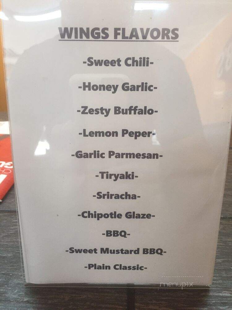 Jacob's Wings and Grill - North Little Rock, AR menu_pic