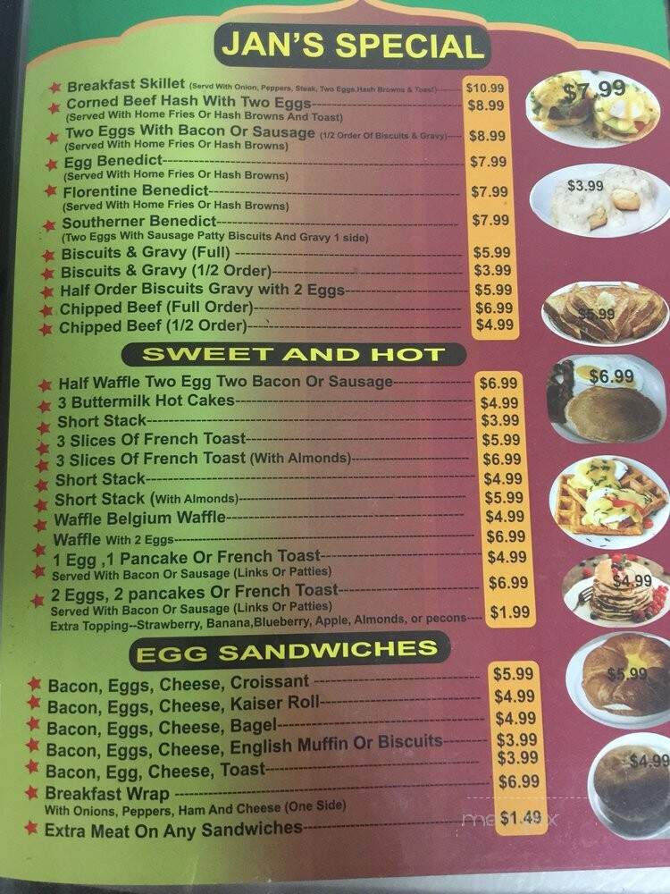 Jan's Cafe - Greenacres, FL menu_pic
