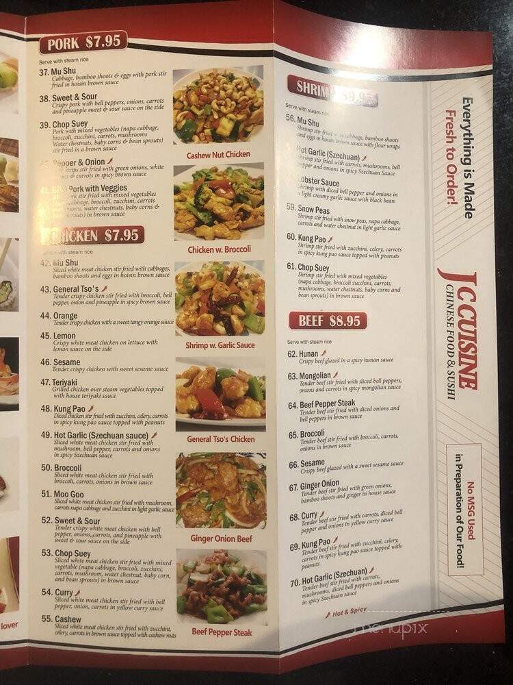 JC Cuisine - Las Vegas, NV menu_pic