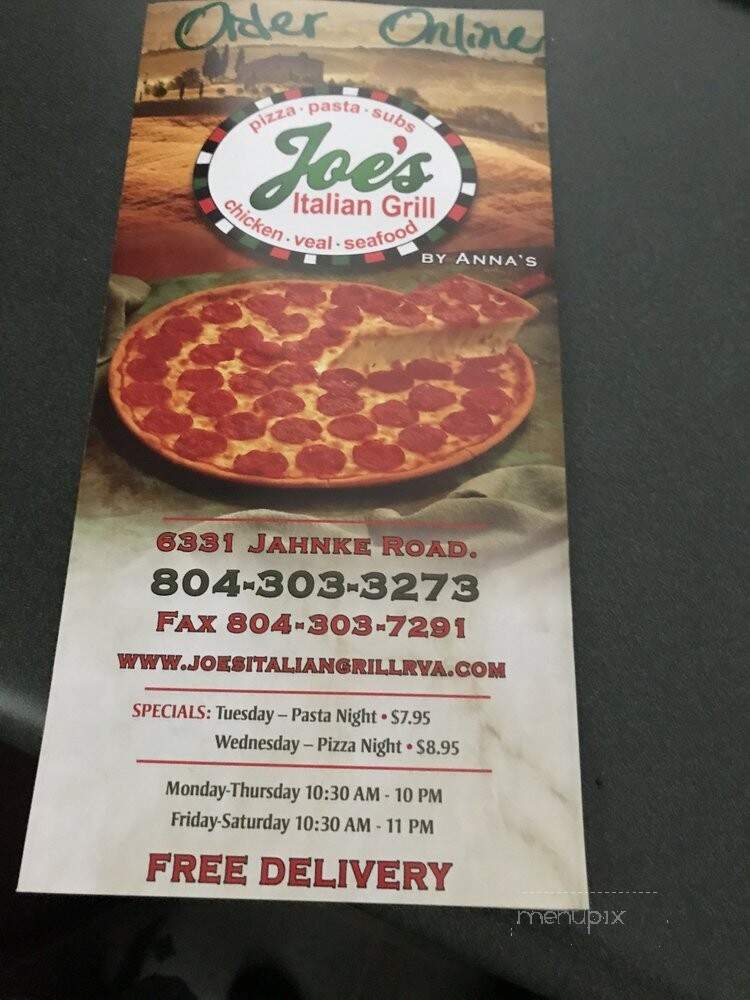 Joes Italian Grill - Richmond, VA