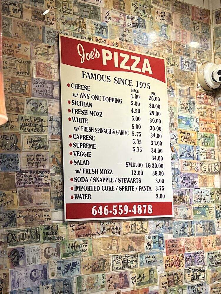 Joe's Pizza - New York, NY