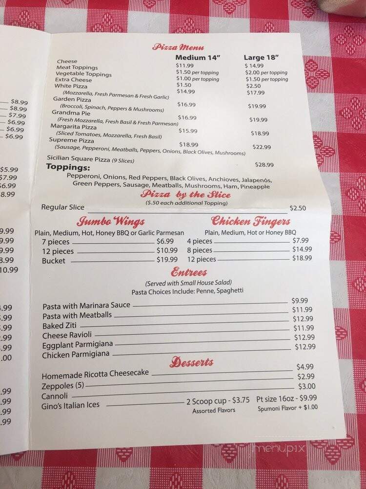 Joey's New York Pizza - Las Vegas, NV menu_pic