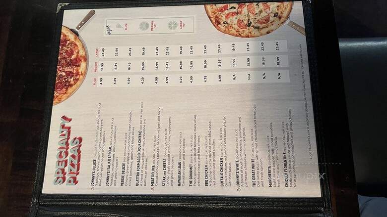 Johnny's New York Style Pizza - Cumming, GA menu_pic