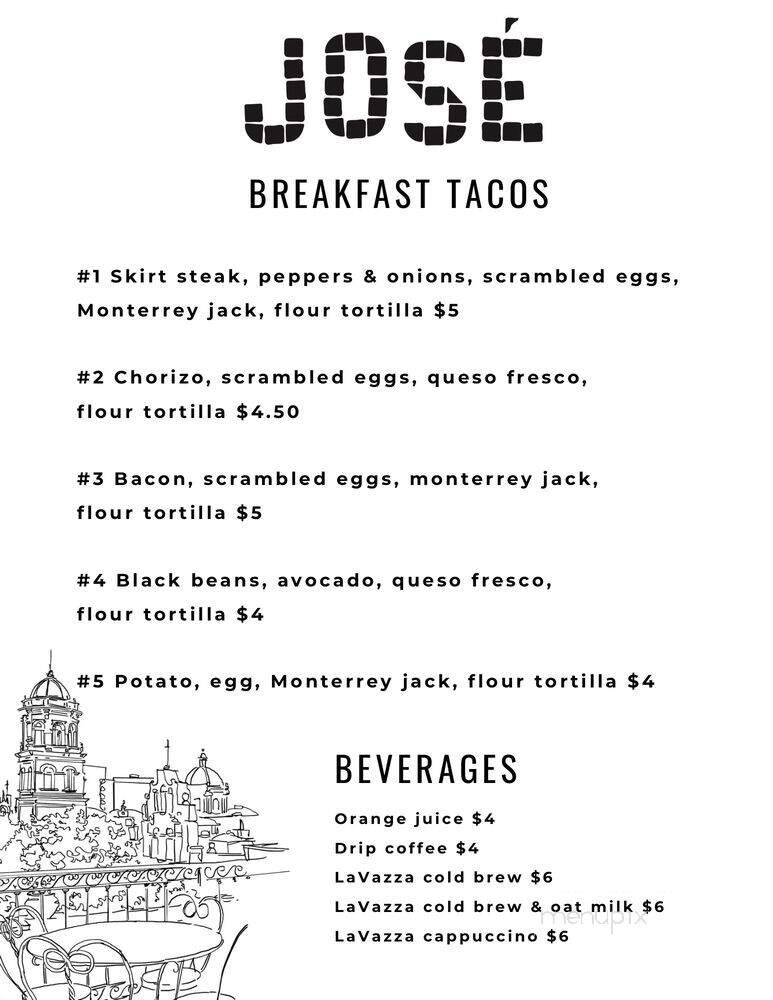 Jose - Dallas, TX menu_pic