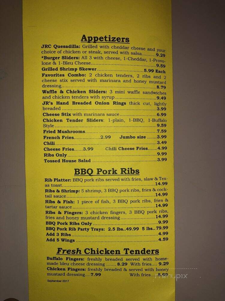 Jr Crickets RVA - Richmond, VA menu_pic