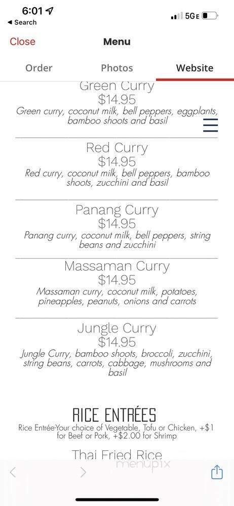 Kanlaya Thai Kitchen - Allison Park, PA menu_pic
