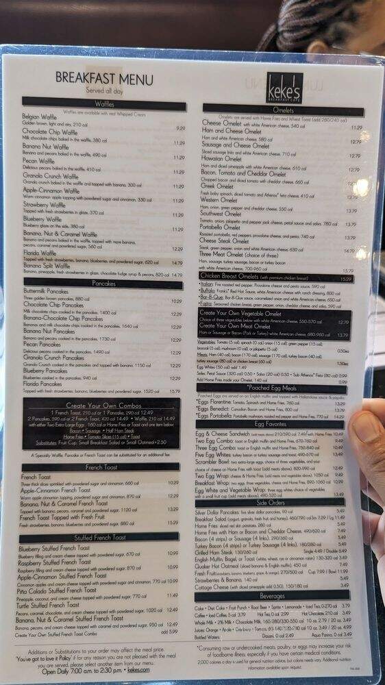Keke's Breakfast Cafe - Sanford, FL menu_pic