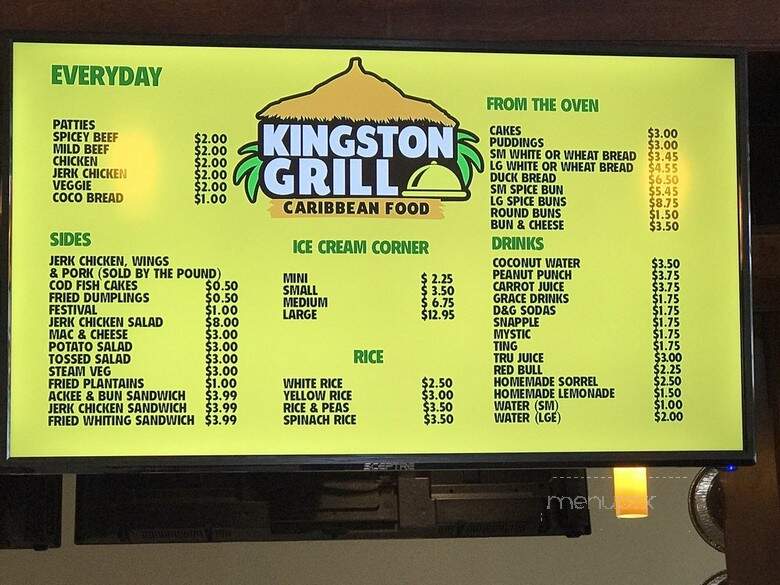 Kingston Grill Restaurant - Elmont, NY menu_pic