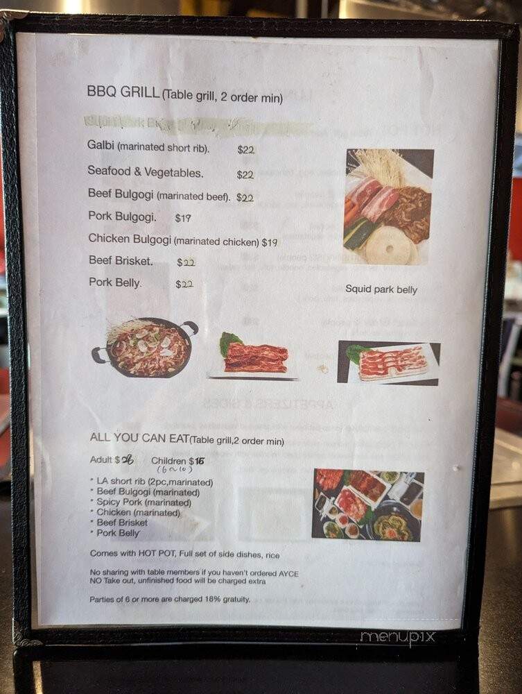 K-Pot & Grill - Mountain View, CA menu_pic