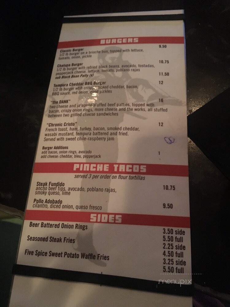 Kung Fu Saloon - Nashville, TN menu_pic