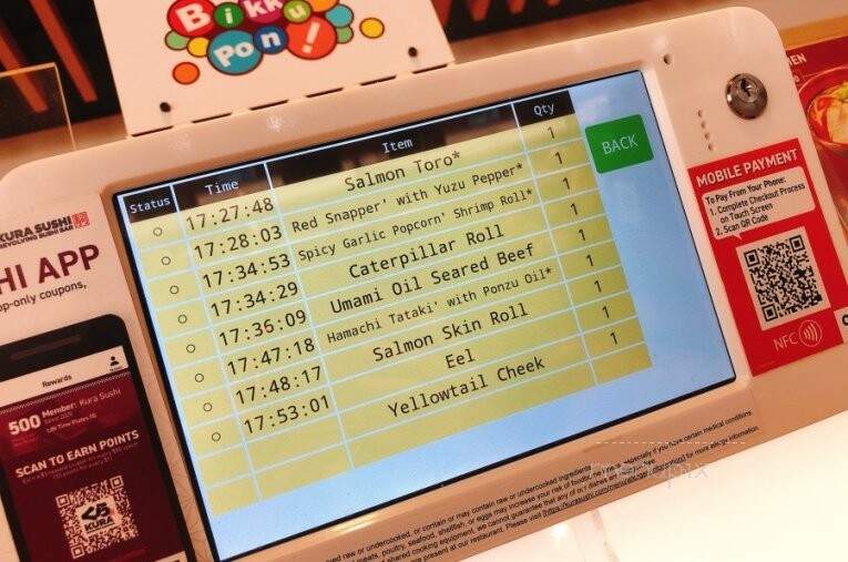Kura Revolving Sushi Bar - Austin, TX menu_pic