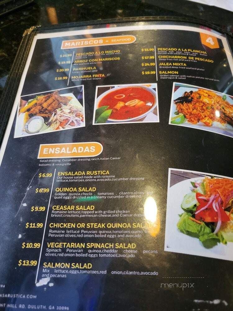 La Brasa Rustica - Duluth, GA menu_pic