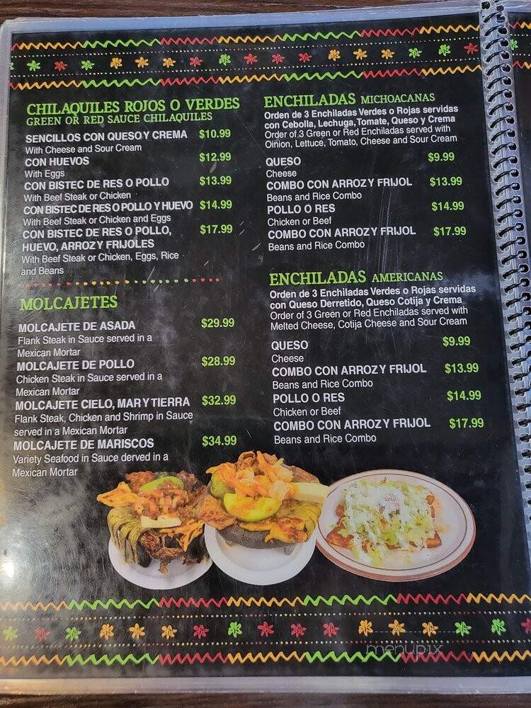La Casa de Marcos - Santa Ana, CA menu_pic
