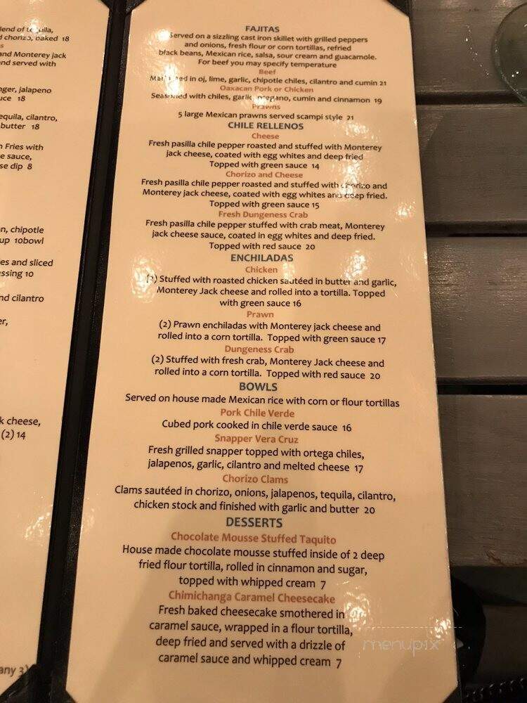 La Esquina Taqueria - San Luis Obispo, CA menu_pic