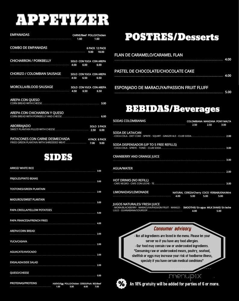 La Gozadera Restaurant & Bar - Chicago, IL menu_pic