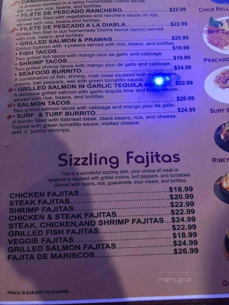 La Kebrada - Fresno, CA menu_pic