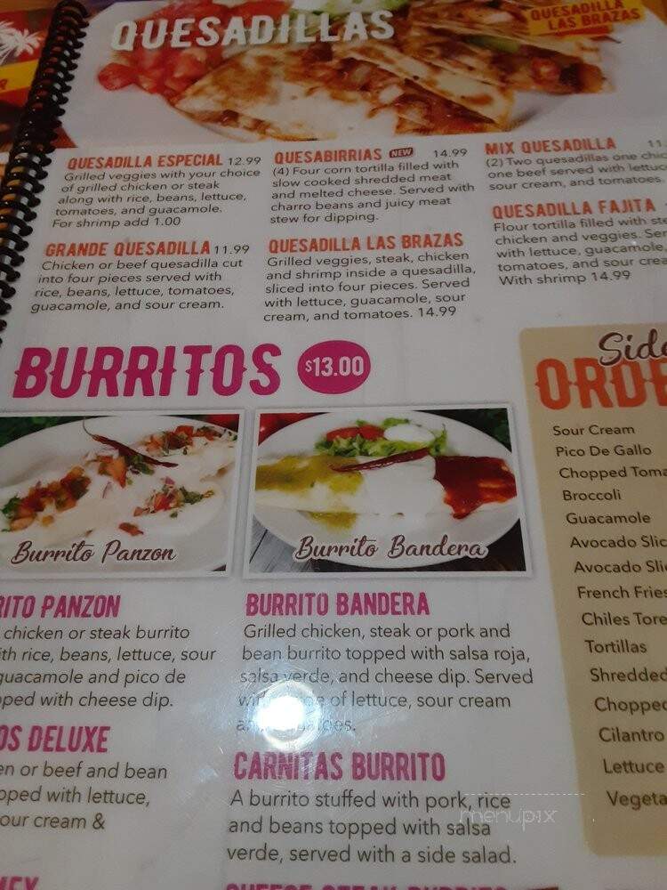 Las Braza's Mexican Grill - Tallahassee, FL menu_pic