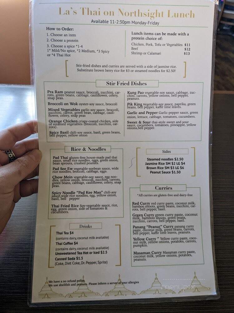 La's Thai Cuisine - Scottsdale, AZ menu_pic