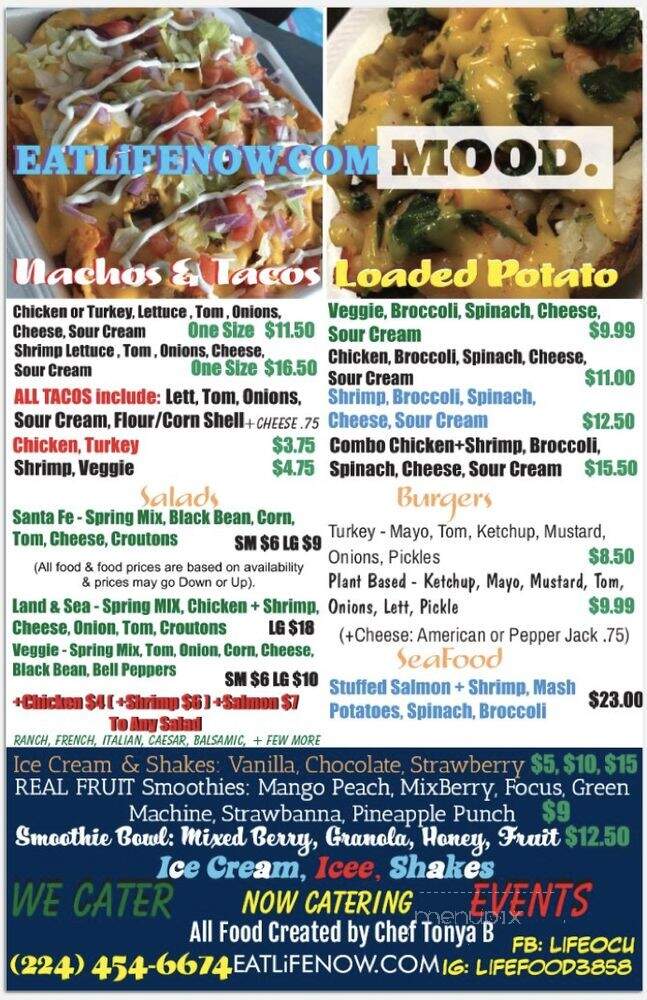 Life Restaurant - Chicago, IL menu_pic