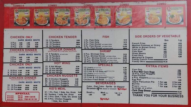 Lisas Chicken - Fort Worth, TX menu_pic