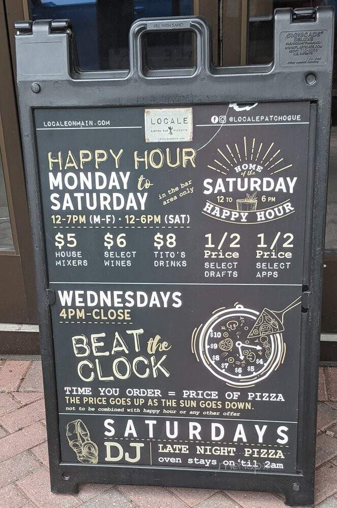 Locale Gastro Bar & Pizzette - Patchogue, NY menu_pic