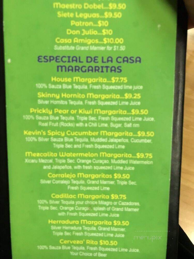 Los Amigos Del Sur - Durango, CO menu_pic
