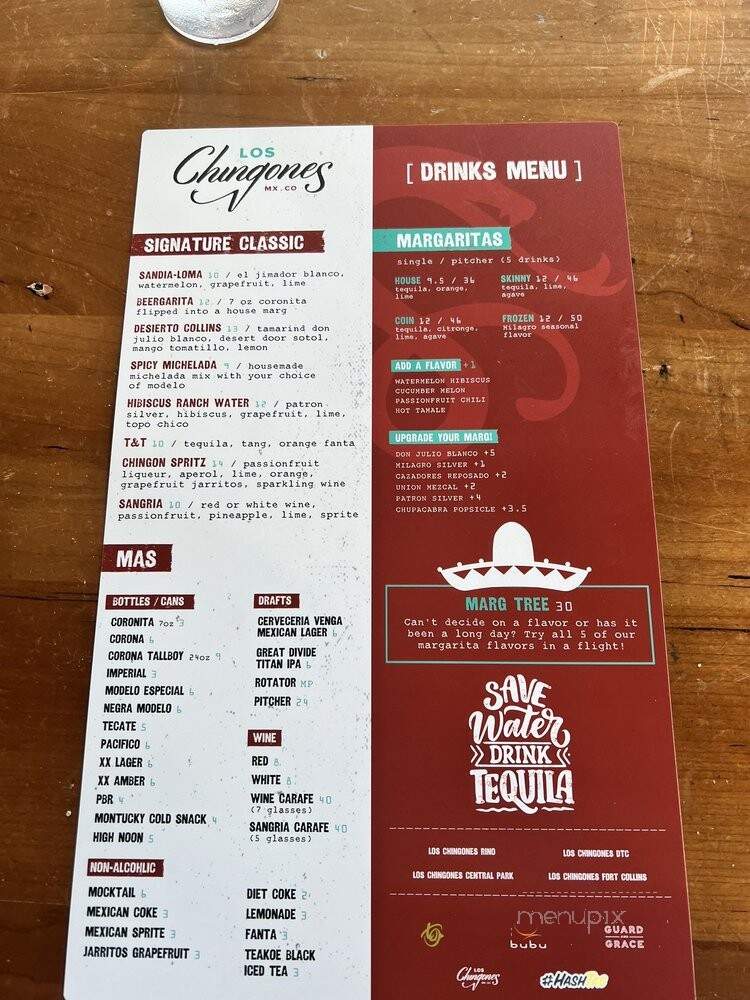 Los Chingones Stapleton - Denver, CO menu_pic