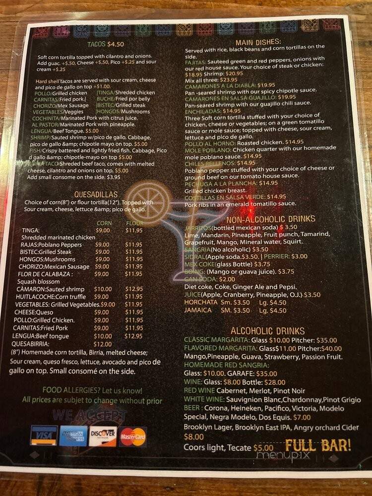 Los Tres Chiflados - Brooklyn, NY menu_pic