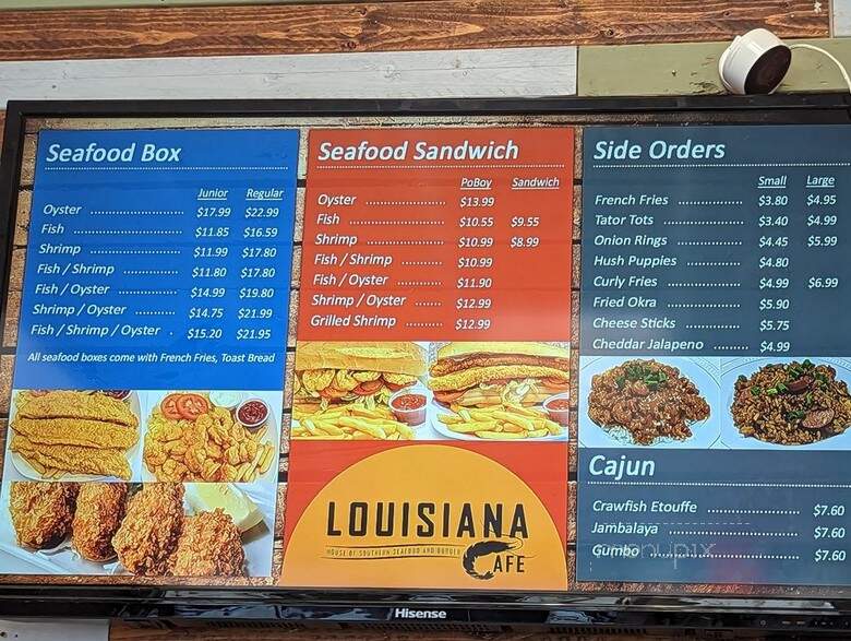 Louisiana Cafe - Manassas, VA menu_pic