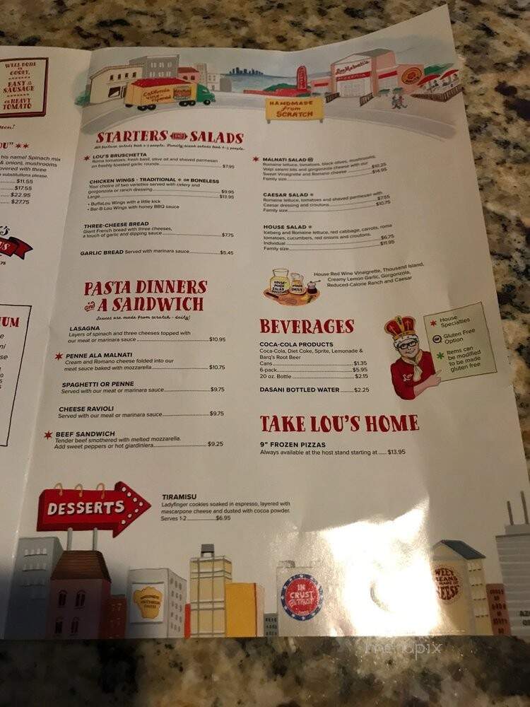 Lou Malnati's Pizzeria - Phoenix, AZ menu_pic