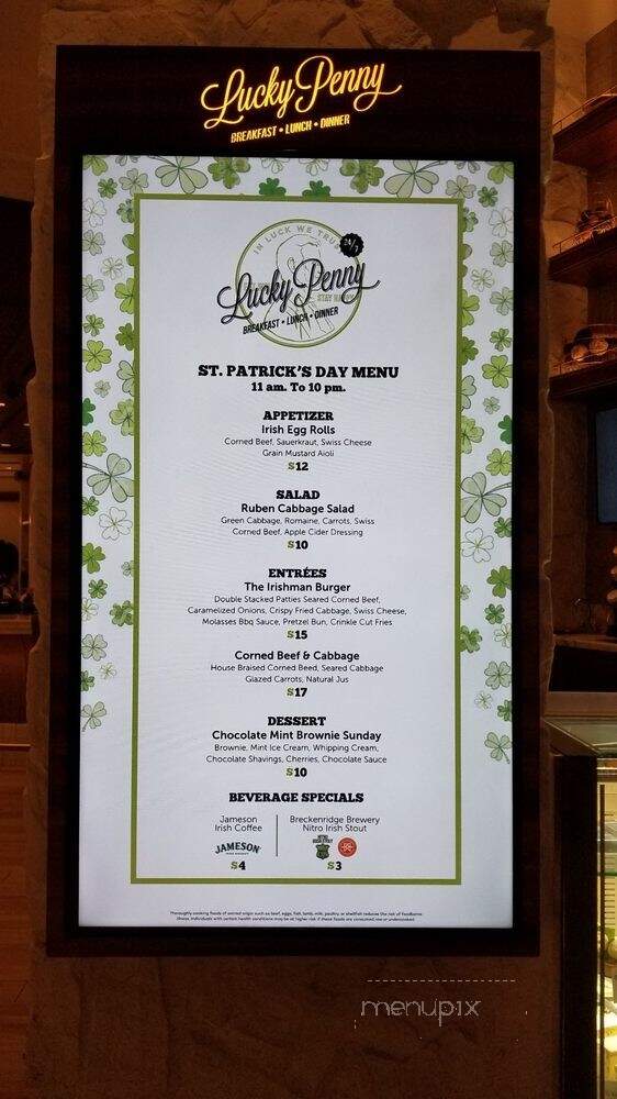 Lucky Penny - Las Vegas, NV menu_pic