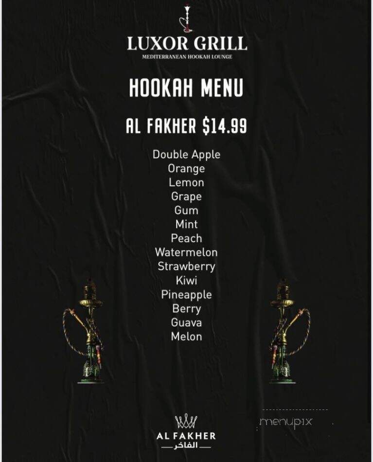 Luxor Grill - Garden Grove, CA menu_pic
