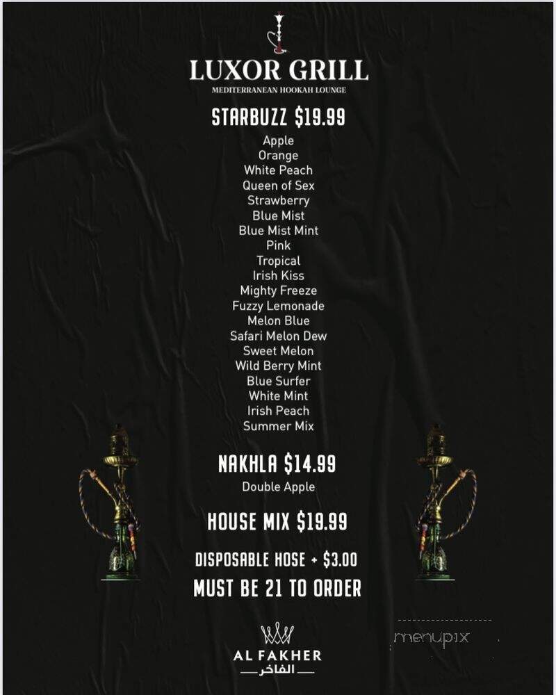 Luxor Grill - Garden Grove, CA menu_pic