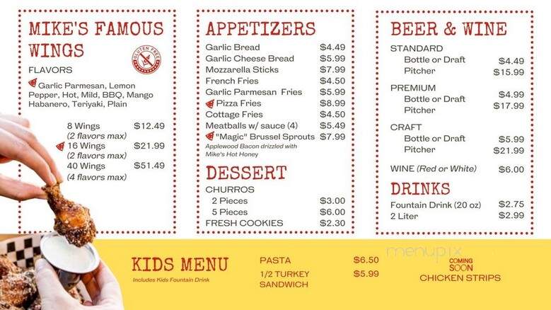 Magic Mikes Pizza - Westminster, CA menu_pic