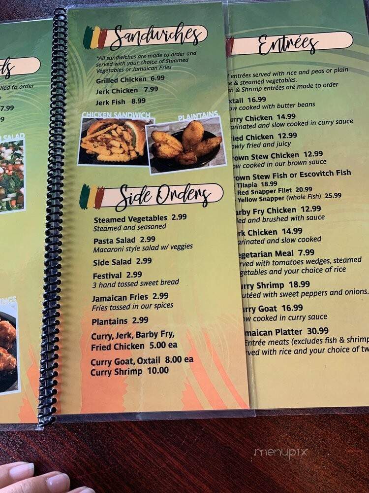 Main Street Jamaican Restaurant - Conway, SC menu_pic